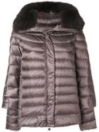 Hetregò Fur Trimmed Padded Jacket - Grey