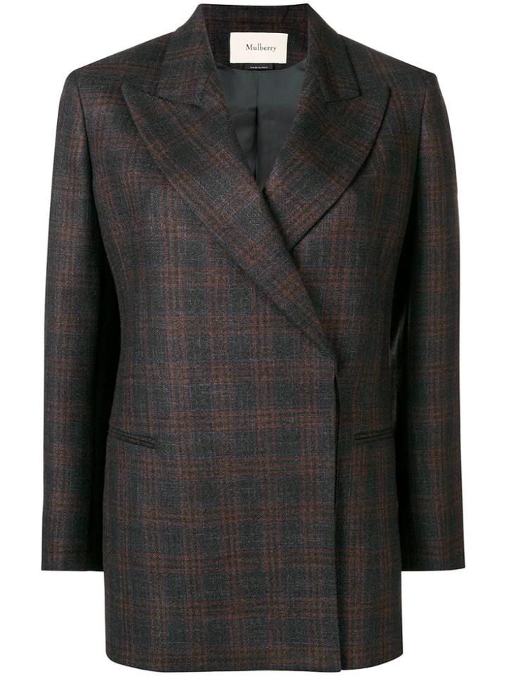 Mulberry Structured Formal Blazer - Brown