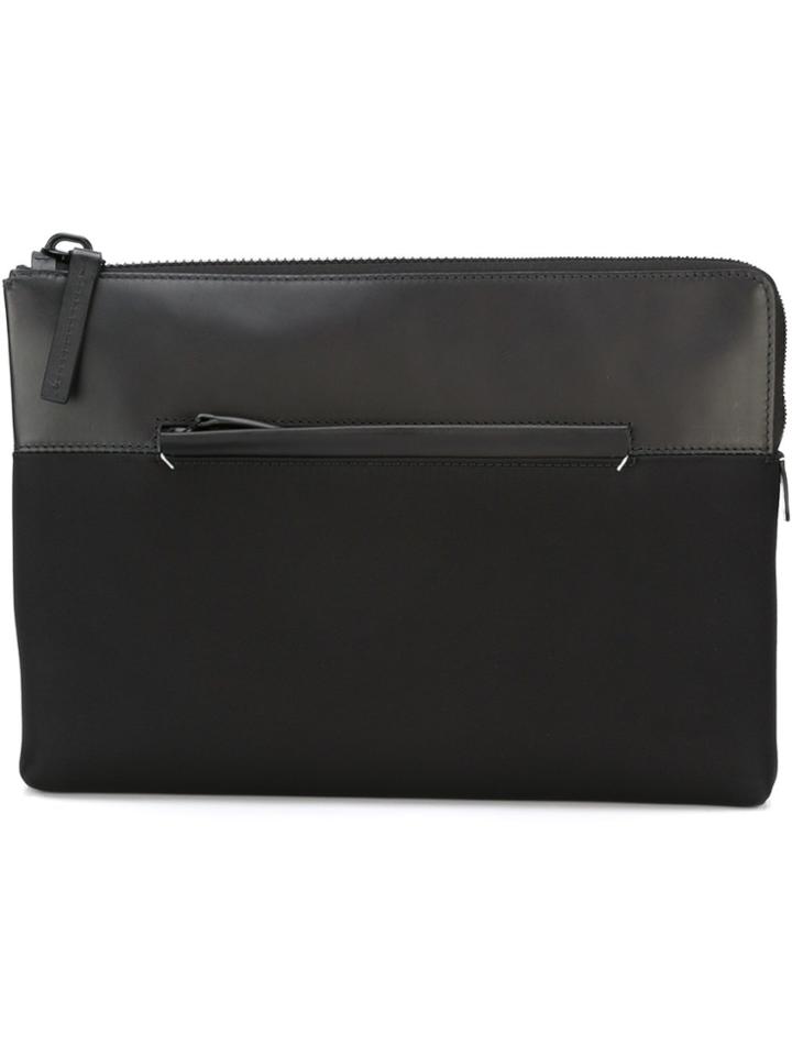 Troubadour Leather Insert Portfolio Case - Black