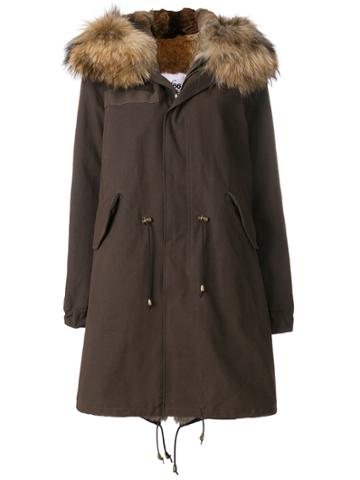 Furs66 Parka Coat - Brown