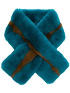 P.a.r.o.s.h. Rabbit Fur Collar - Blue