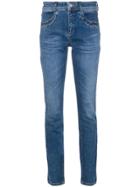 Cambio Studded Pocket Slim-fit Jeans - Blue