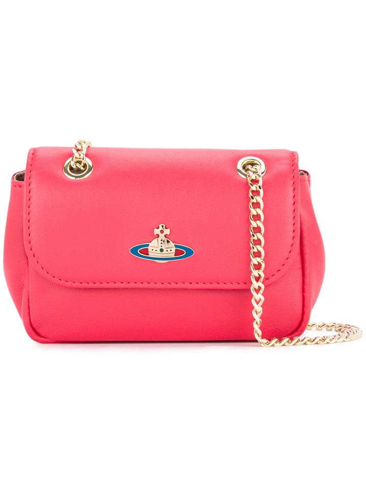 Vivienne Westwood Small Chain Shoulder Bag - Red
