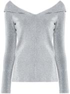 Rosetta Getty Metallic Effect Blouse