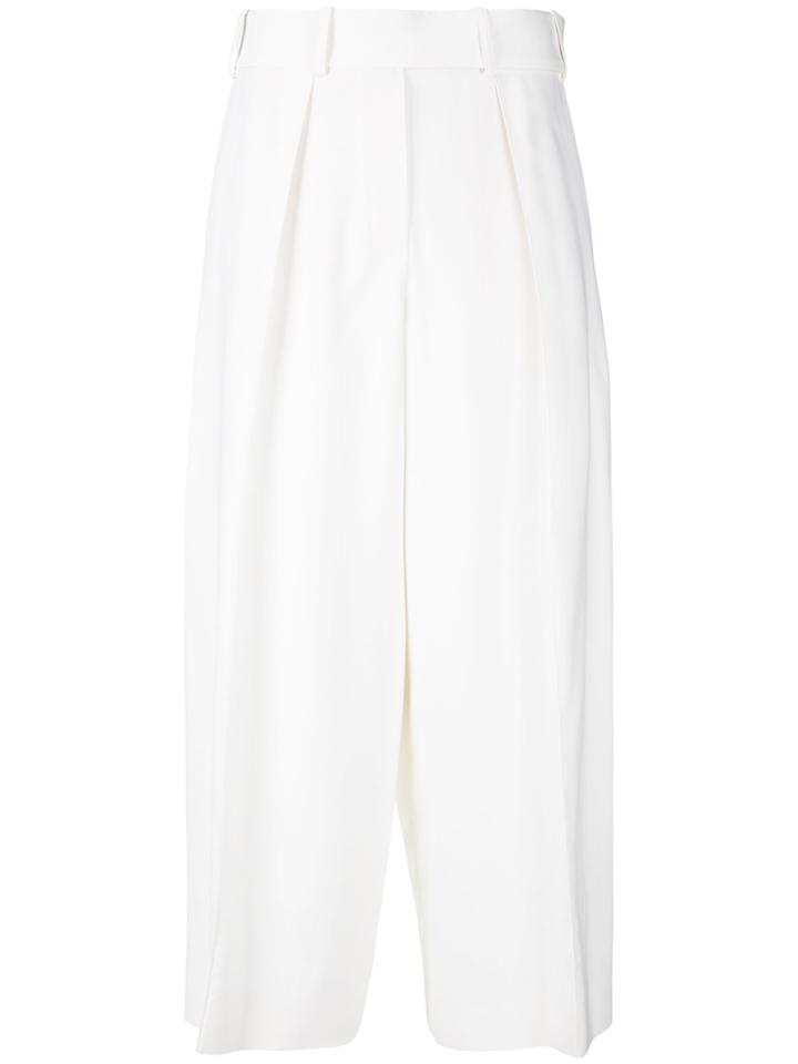 Alexandre Vauthier Wide Cropped Trousers - Nude & Neutrals