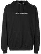 F.a.m.t. - Text Print Hoodie - Unisex - Cotton/polyester - L, Black, Cotton/polyester