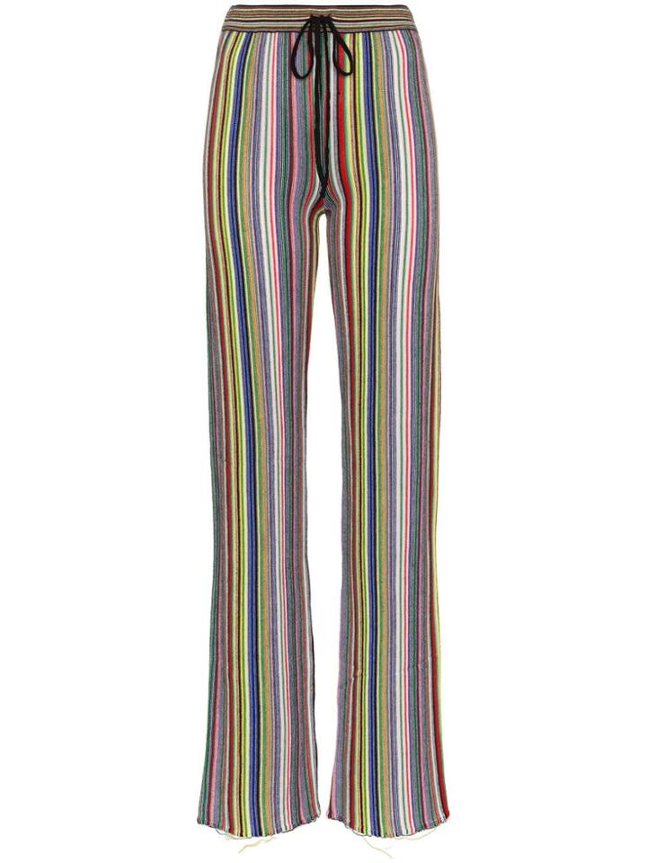 Marques'almeida Ma Mr Trs Strght Lg Lse Ft Strpd Knt - Multicoloured