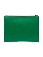 Marni Blue And Green Bicolour Leather Puch