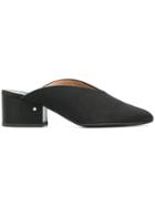 Laurence Dacade Pointed Toe Block Heel Mules - Black
