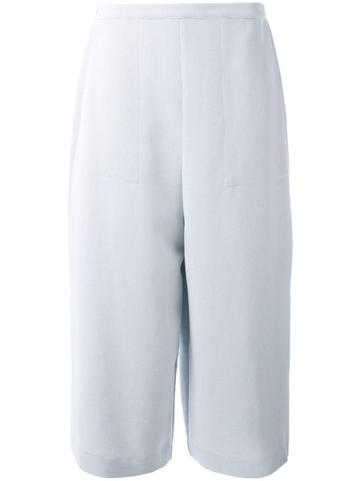 Armani Jeans - Wide Leg Trousers - Women - Polyester/modal - 44, Women's, White, Polyester/modal