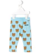 Moschino Kids Teddy Print Leggings, Boy's, Size: 18-24 Mth, Blue