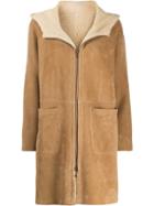 Salvatore Santoro Shearling Lined Coat - Neutrals