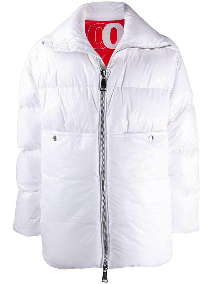 Khrisjoy Quilted Padded Coat - White