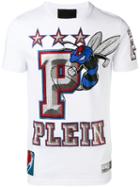 Philipp Plein Graphic Print T-shirt, Men's, Size: Xl, White, Cotton