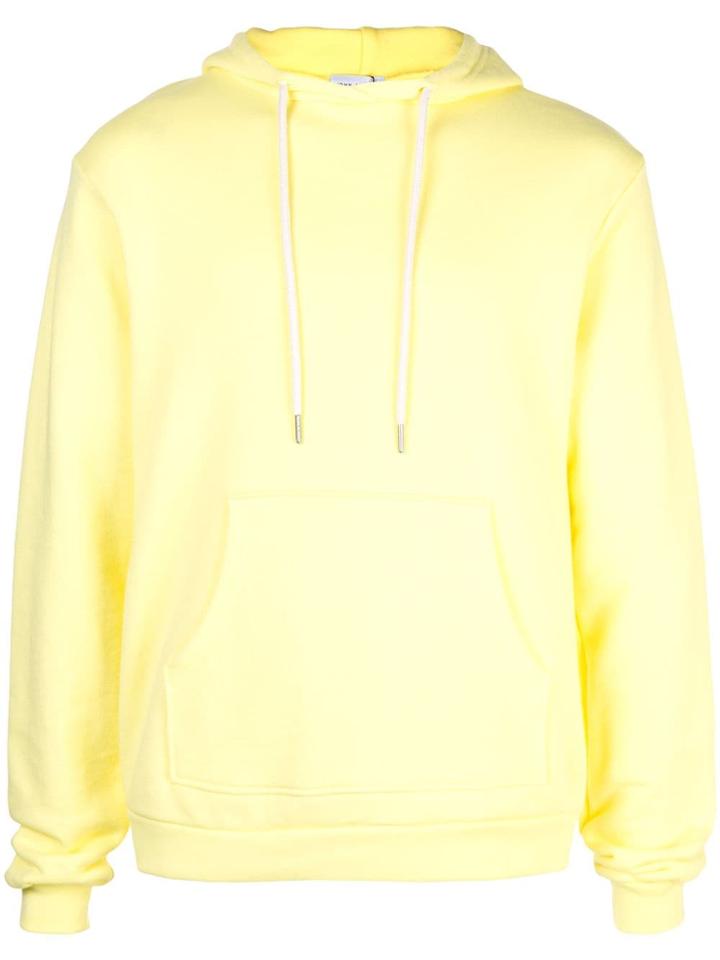 John Elliott Kangaroo Pocket Drawstring Hoodie - Yellow