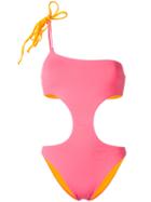 Sian Swimwear - Aida Reversible Swimsuit - Women - Polyamide/spandex/elastane - M, Women's, Yellow/orange, Polyamide/spandex/elastane
