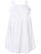 Hache Sleeveless Flared Top - White