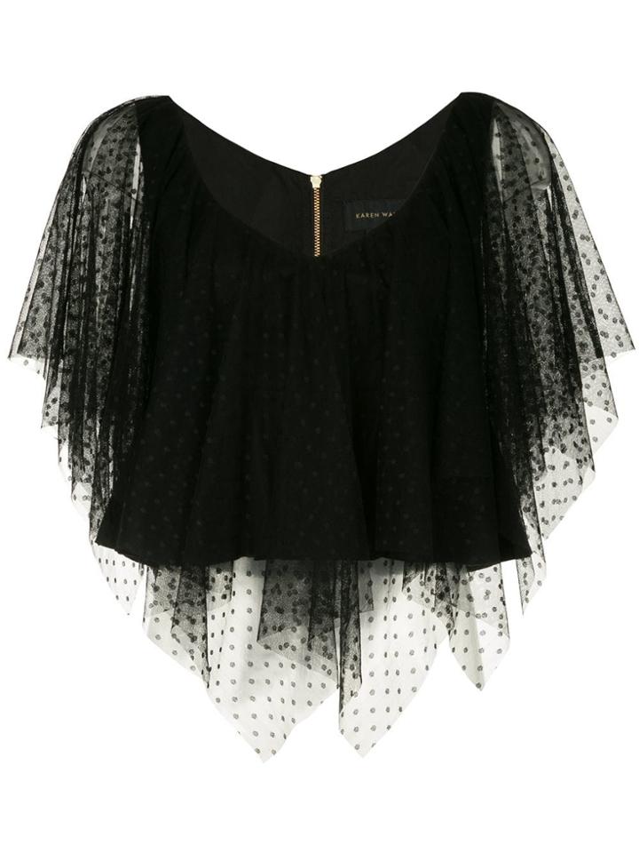 Karen Walker Tactics Top - Black