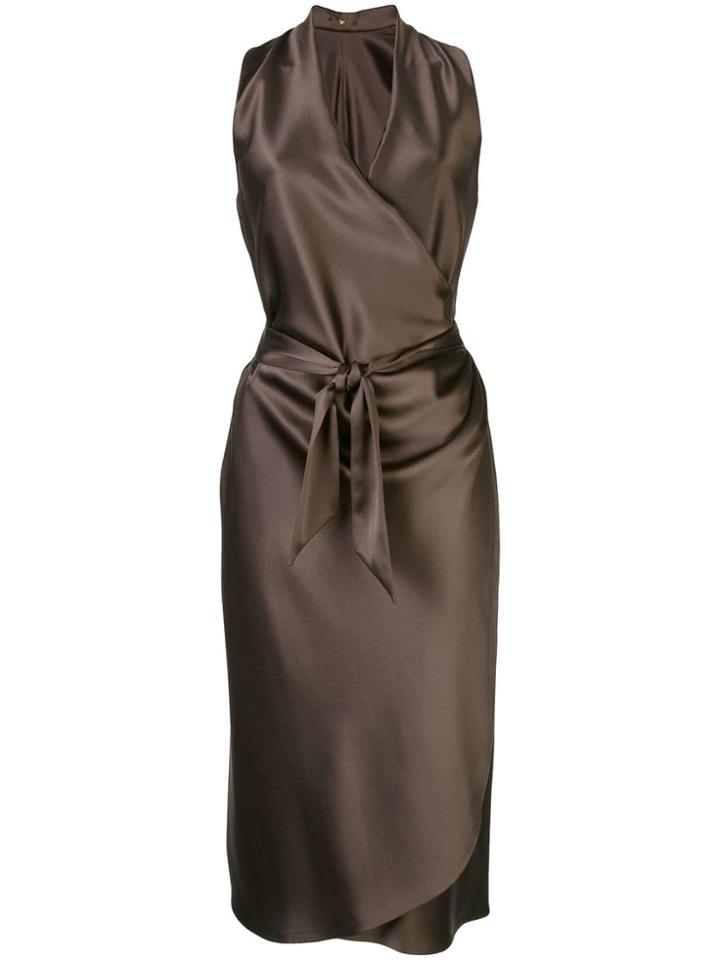 Peter Cohen Tie-waist Dress - Brown
