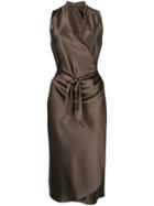 Peter Cohen Tie-waist Dress - Brown