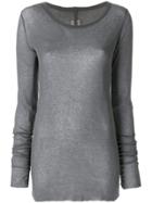 Rick Owens Long Sleeve T-shirt - Grey
