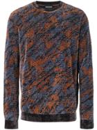 Emporio Armani Camouflage Patterned Jumper - Blue