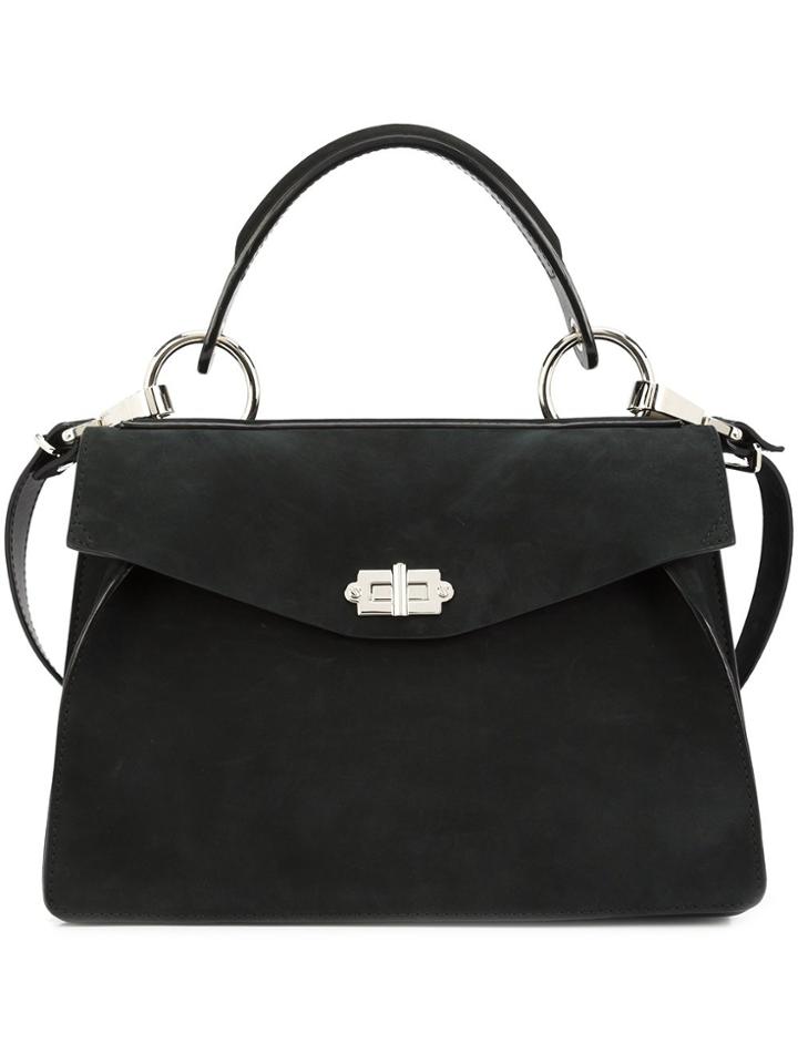 Proenza Schouler Medium Nubuck Hava Top Handle - Black