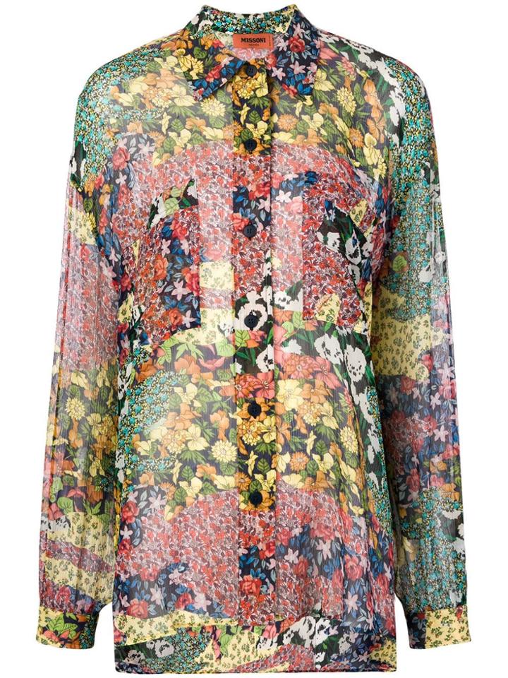 Missoni Missoni - Woman - Flowers Printed Silk Shirt - Black