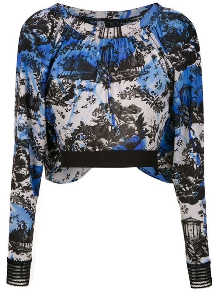 À La Garçonne Day Cropped Top - Blue