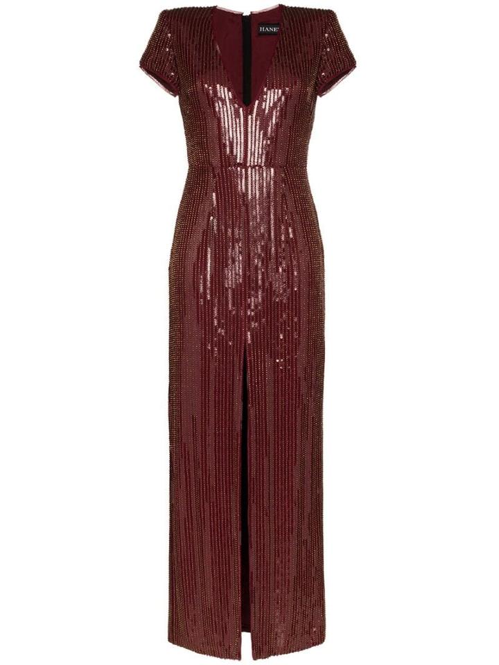 Haney Alessia Sequin Maxi Dress - Gold