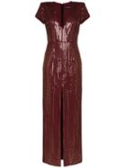 Haney Alessia Sequin Maxi Dress - Gold