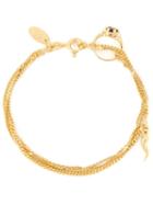 Puro Iosselliani Garnet Ring Tangled Bracelet