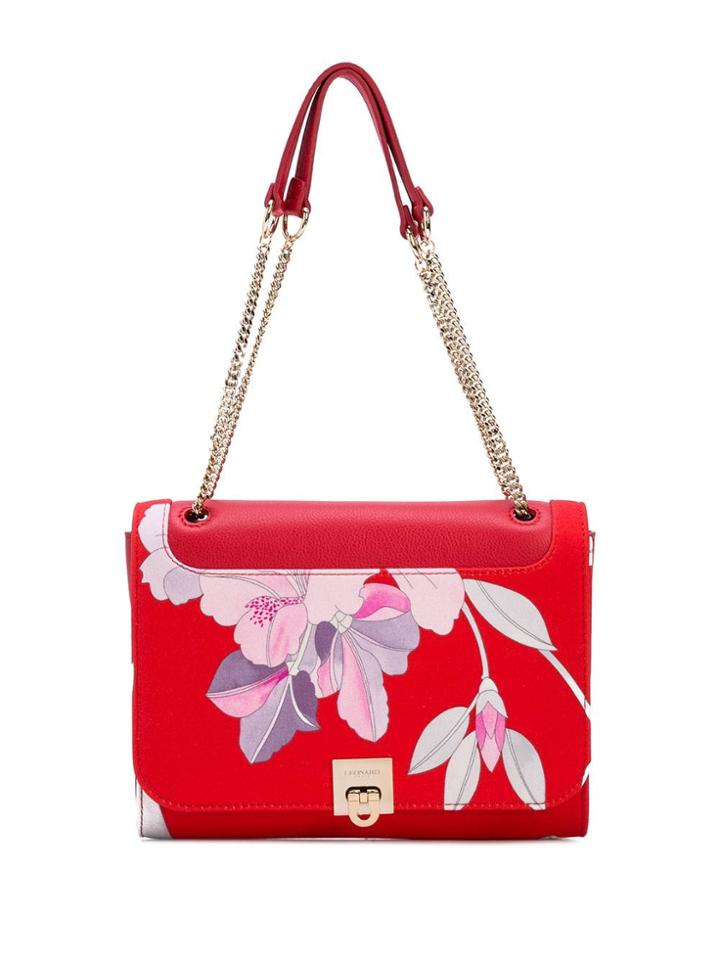 Leonard Camelia Shoulder Bag - Red