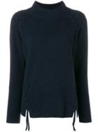 Snobby Sheep Braided Knit Sweater - Blue