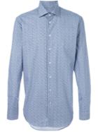 Etro Floral Print Shirt, Men's, Size: 44, Blue, Cotton