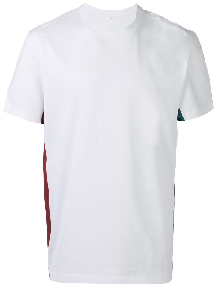 Futur - Side Stripes T-shirt - Men - Cotton - L, White, Cotton