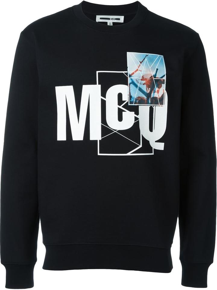 Mcq Alexander Mcqueen Printed Crew Neck Sweatshirt