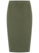 Gloria Coelho - Pencil Skirt - Women - Elastodiene/polyamide - 44, Green, Elastodiene/polyamide