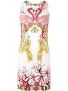 Versace Collection Flamingo Print Dress