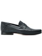 Santoni Classic Slip-on Loafers - Blue