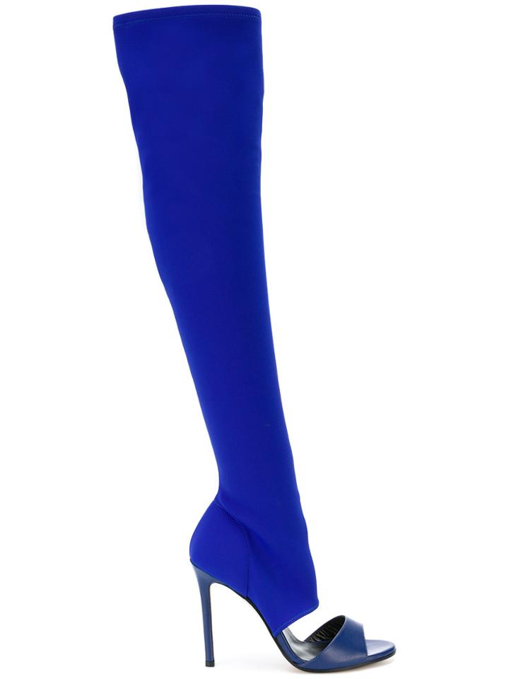 Marc Ellis Dessiree Open Toe Boots - Blue