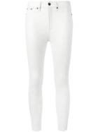 Rag & Bone Ankle Flare Skinny Jeans - White