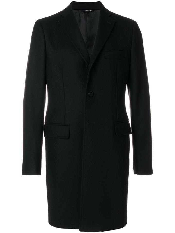 Tonello Slim Fit Coat - Black