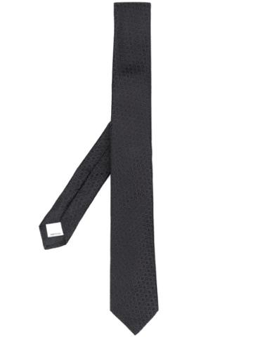 Valentino Scale-look Patterned Tie - Black