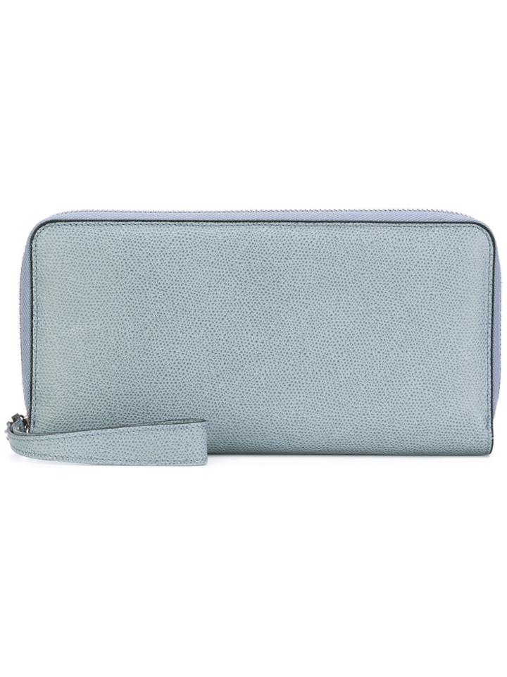 Valextra Travel Wallet - Blue