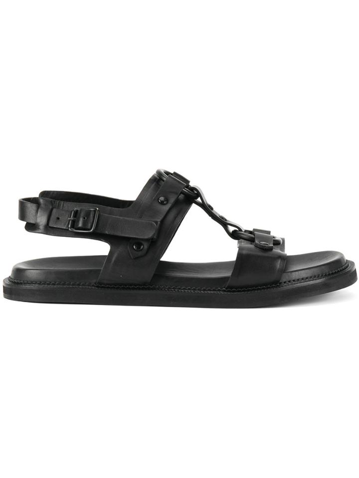 Dsquared2 Double Strap Sandals - Black