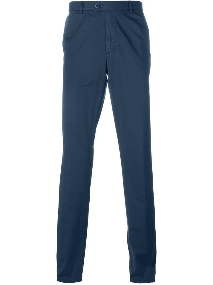 Etro Chino Trousers, Men's, Size: 48, Blue, Cotton