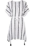 Seafolly Striped Kaftan - White