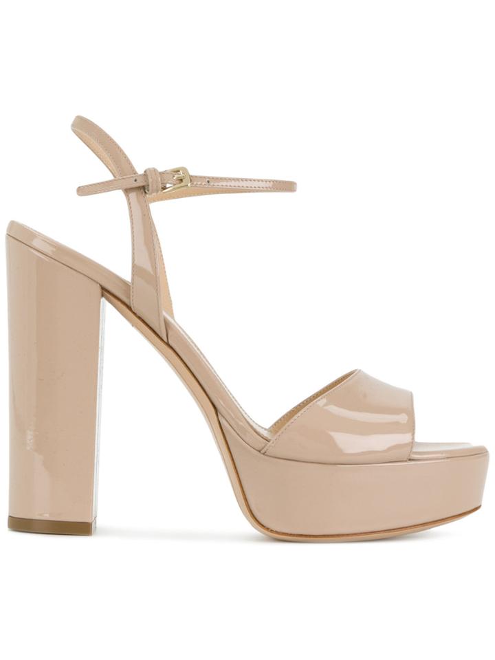 Deimille Open Toe Platform Sandals - Nude & Neutrals