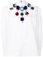 Christopher Kane Jewel Cotton Blouse - White